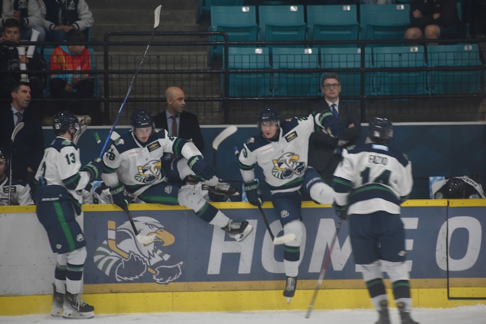 Surrey Eagles during a game vs. the Cowichan Valley Capitals Sept. 22 at 'The Nest' in South Surrey. The BCHL team has joined with the Junior Prospects Hockey League to offer more opportunity for young hockey players on the Semiahmoo Peninsula.