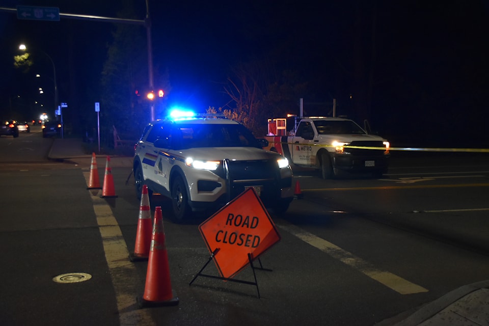 Police closed 176 Street between 24 Avenue and 32 Avenue after a fatal crash involving a pedestrian on Thursday, Nov. 7.
