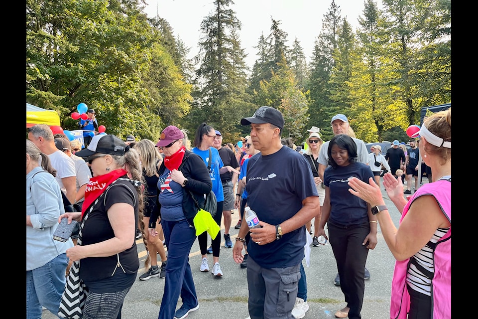 Plenty of supporters showed up to participate in the annual Parkinson's Superwalk at Crescent Park in South Surrey on Sunday (Sept. 8).