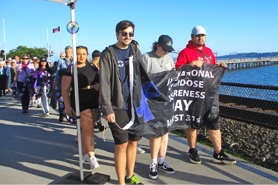 White Rock's International Overdose Awareness Day event was marked on Aug. 28.