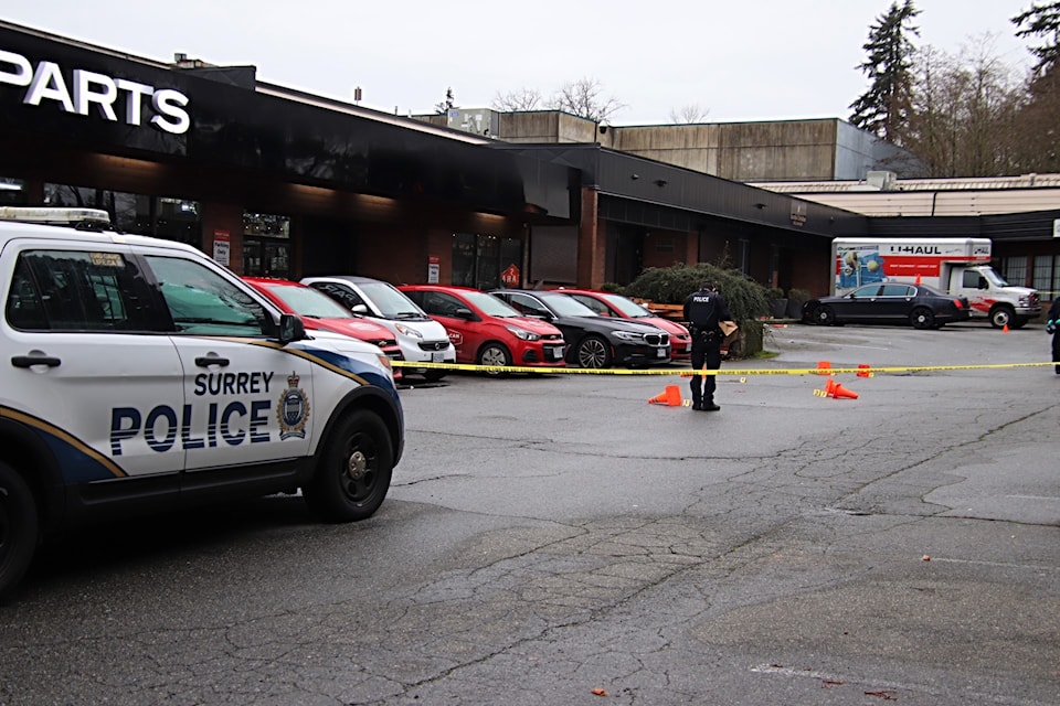 Surrey police and RCMP are investigating an early Sunday morning shooting that left 2 people injured.