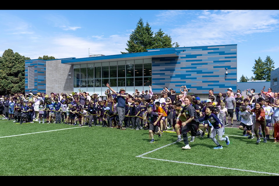 White Rock Christian Academy recently celebrated with spring fair and grand opening of a new sports facility.
