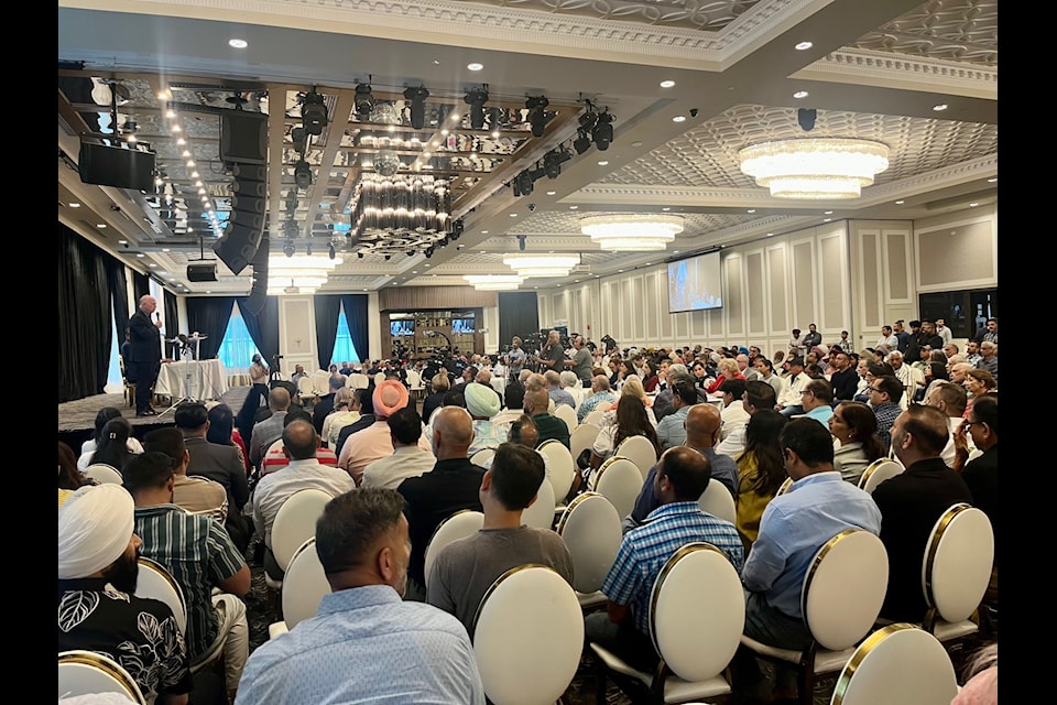 Plenty of concerned residents, politicians and business owners packed Reflections Banquet Hall in Surrey on Father's Day Sunday (June 15) for a public safety forum related to recent extortion-related shootings.