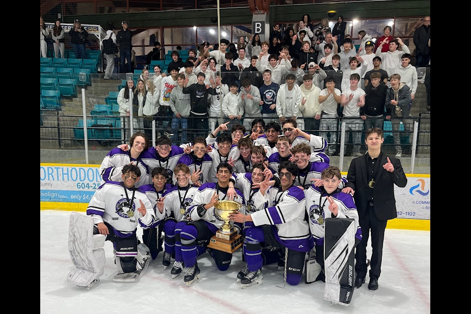 Elgin Park Secondary won the Zwick Cup at South Surrey Arena Thursday (March 13).