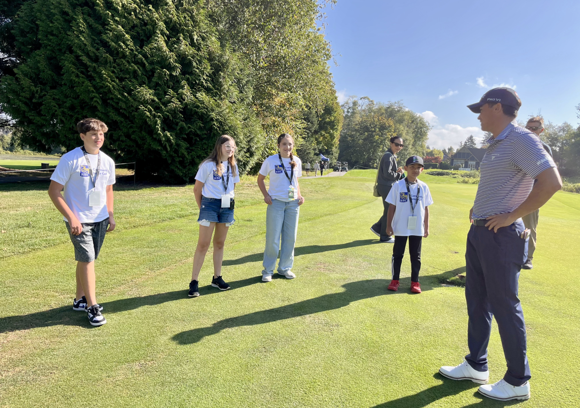 Elementary students meet PGA Tour Americas pros at B.C. golf course