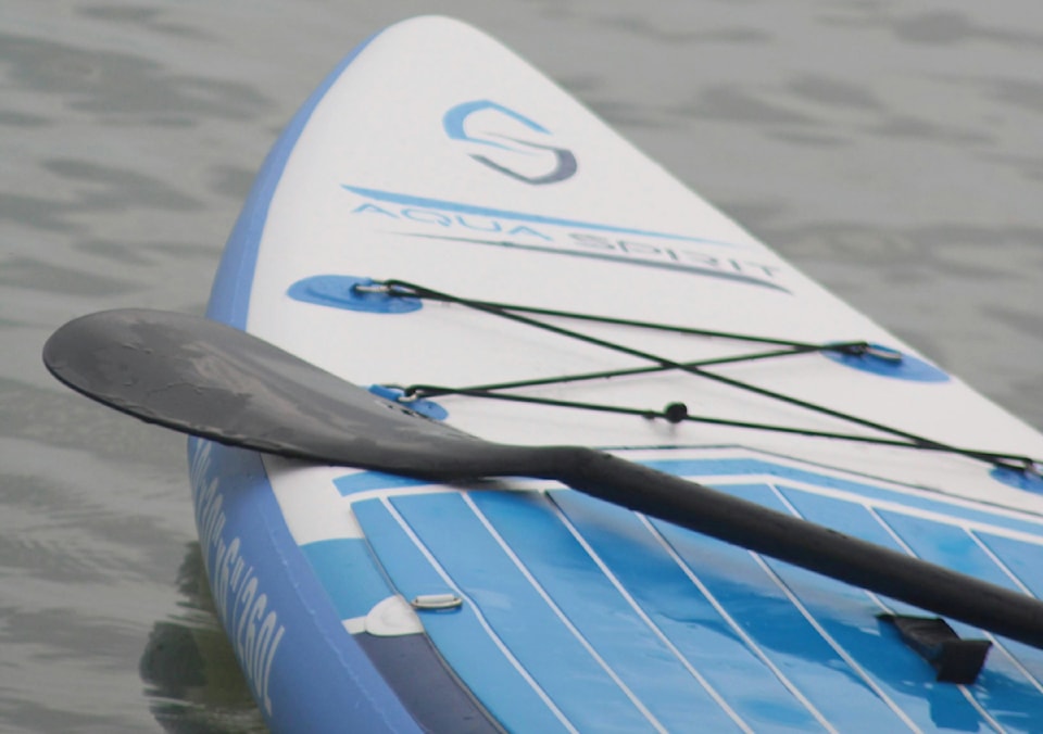 Paddleboarders on water