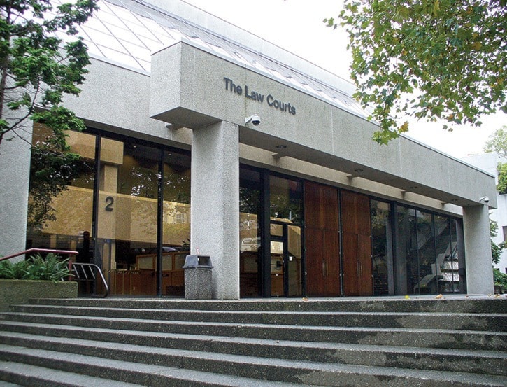 Exterior file photos of the BC Supreme Court in New Westminster