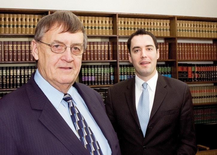 Father and son lawyers - Brent Hambrook and his dad Allan