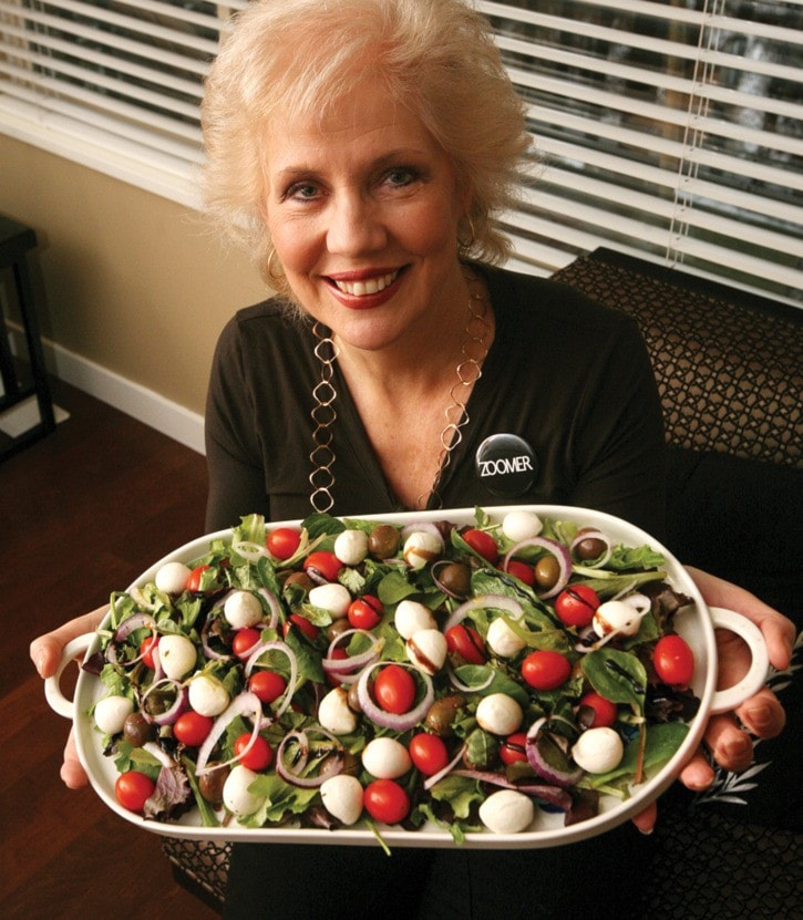 LOCAL FLAVOURS: April Lewis with her salad recipe. Photo by James Maclennan