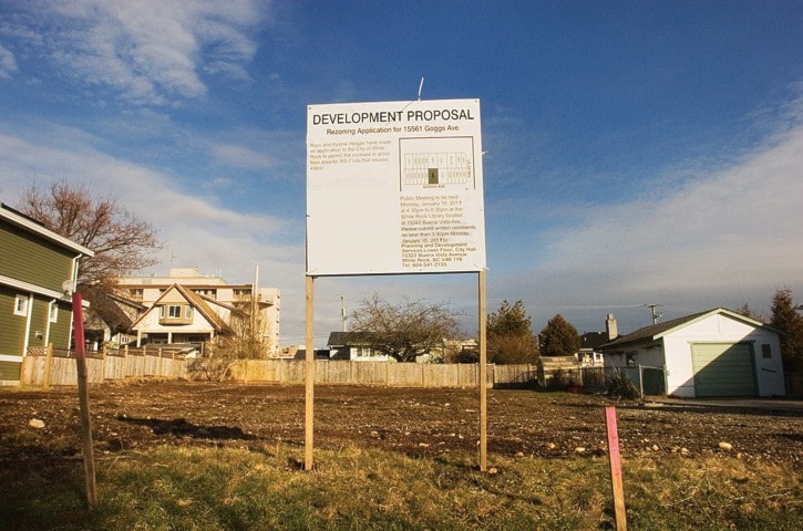 Development proposal for the property at 15561 Goggs ave
