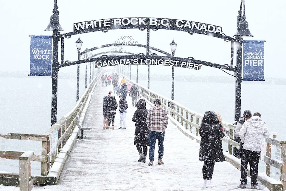 The first flurries of the season captured the eye of Semiahmoo photographers this most recent weekend. (Norman Orr photo)