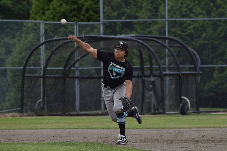 With teams made of juniors and seniors, the White Rock Tritons took to the ball field Sunday afternoon. (Aaron Hinks photos)