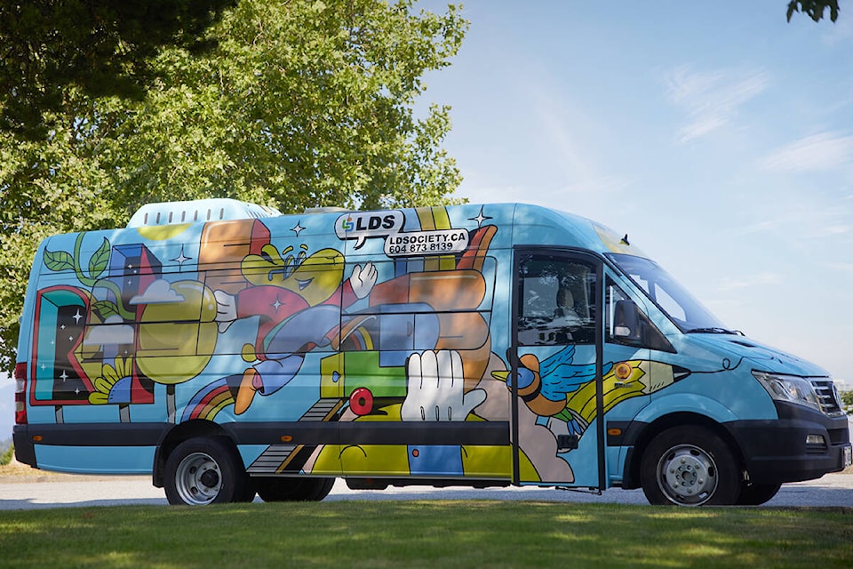 Vancouver’s Learning Disabilities Society’s new mobile classroom will start visiting neighbourhoods in Surrey and beyond. (Contributed photo)