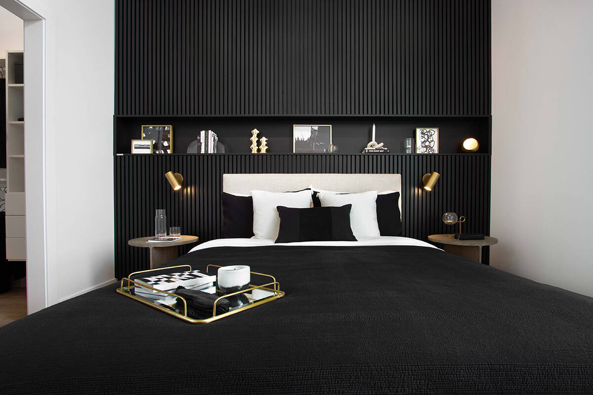 Stunning simplicity makes for a restful space.