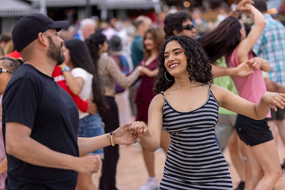 Latin dancing at the pier was a success the first time around, the organizers gearing up for the second dose on August 6 (Markus Kislig Contributed photo)
