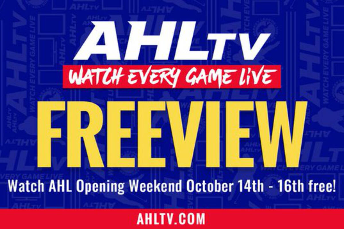 First two Abbotsford Canucks games streaming for free on AHLTV