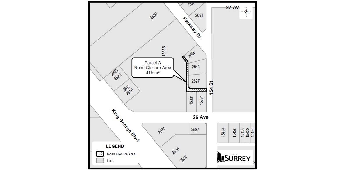 map of road closure bylaw 20798