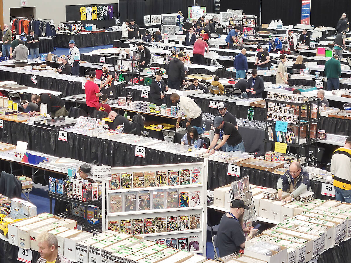 More than 225 vendors filled Langley Events Centre for the Western Canada Collectibles Experience held April 7-9. (Dan Ferguson/Langley Advance Times)