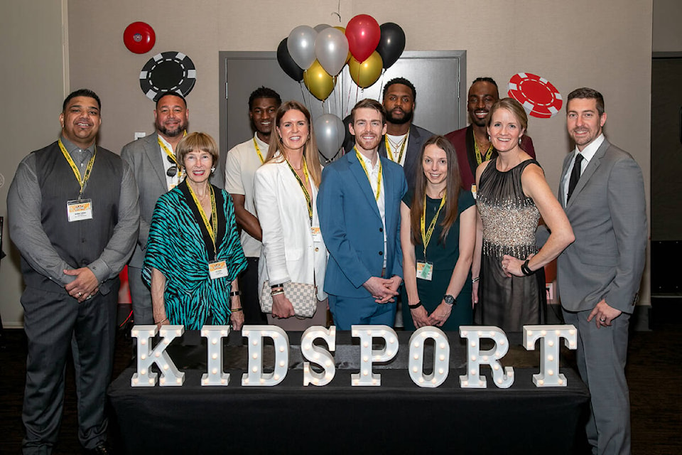 Olympians, professional athletes and sport ambassadors helped raise more than $50,000 at KidSport Delta’s “Casino Royale”-themed 2023 Gift of Sport Gala at Tsawwassen Springs on Saturday, April 29. (Karoline Cullen/submitted photo)