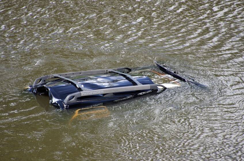An off-duty Burnaby firefighter, a Surrey lifeguard, a Surrey RCMP constable and two Surrey firefighter were awarded for their bravery in assisting the driver and passenger of a vehicle that ended up in the Nicomekl River on May 7, 2023, after a collision. (Shane MacKichan photo)