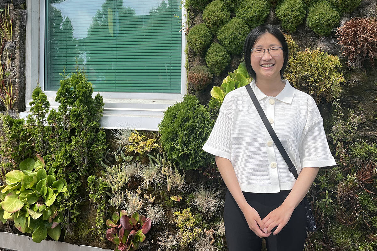Susie Xu, 18, recently graduated from Grandview Heights Secondary and has been working in the substance use field, first as a volunteer and now as a social media co-ordinator for a local advocacy group to educate youth on the subject. (Sobia Moman photo)