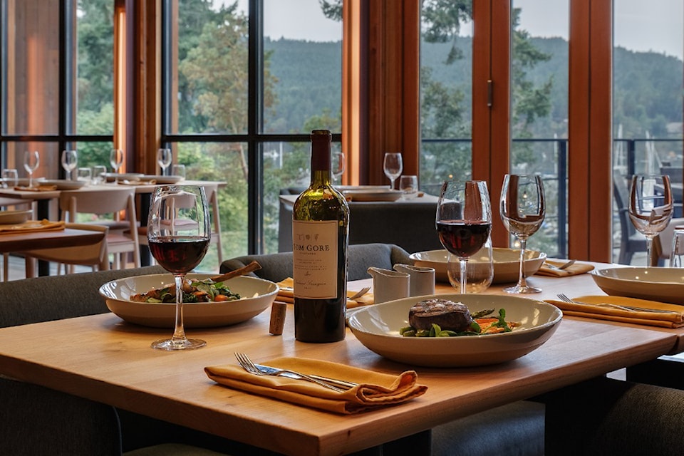 The Arbutus Room at Brentwood Bay Resort is among the restaurants offering deals for Dine Around and Stay in Town 2025.