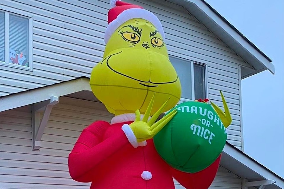 The Stewarts have had Mr. Grinch help celebrate the Christmas season for more than five years.