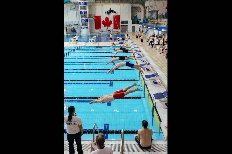 Martin Henderson, aquatic coordinator at Panorama Recreation Centre, competes in the national lifesaving championships at Saanich Commonwealth pool. 