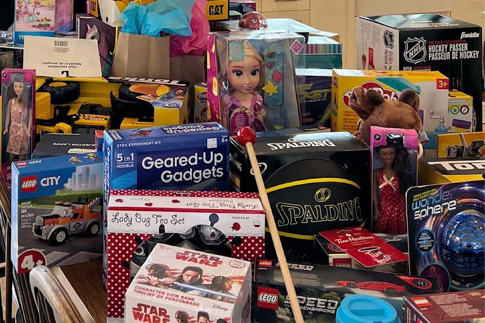 Toys collected on Nov. 7 will be given to families through the Sidney Lions Food Bank drive.