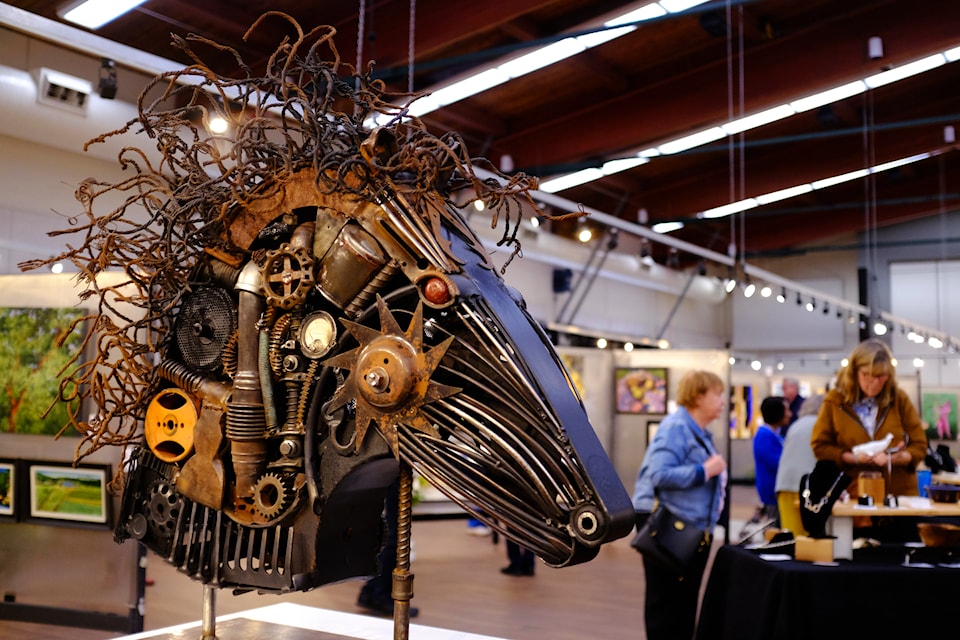 Every medium, from oil painting to pottery, was featured at the 72nd Saanich Peninsula Arts and Crafts Society spring show, drawing thousands to Sidney’s Mary Winspear Centre.
