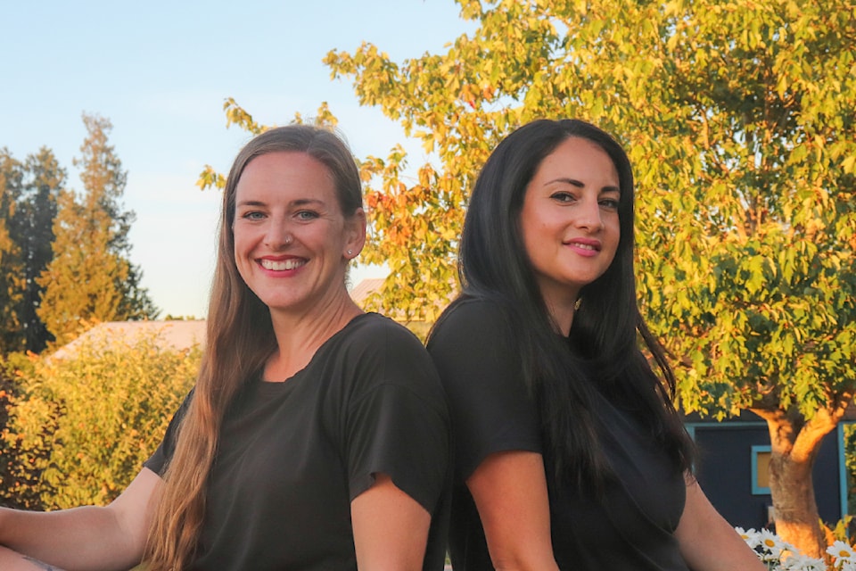 The women behind RNS Dance, Desiree Webb of Central Saanich and Caleigh Hunter who recently relocated to Shirley host the High School Dance Experience – designed to promote positivity for teens – at the Saanich Fairgrounds.