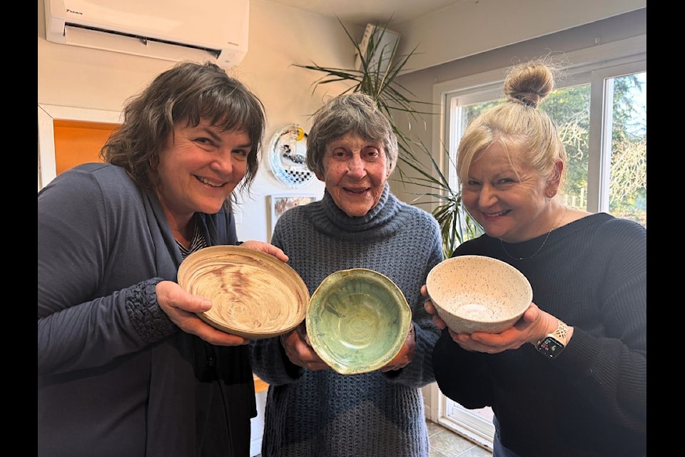 A trio of North Saanich potters is holding a fundraising event on March 8.