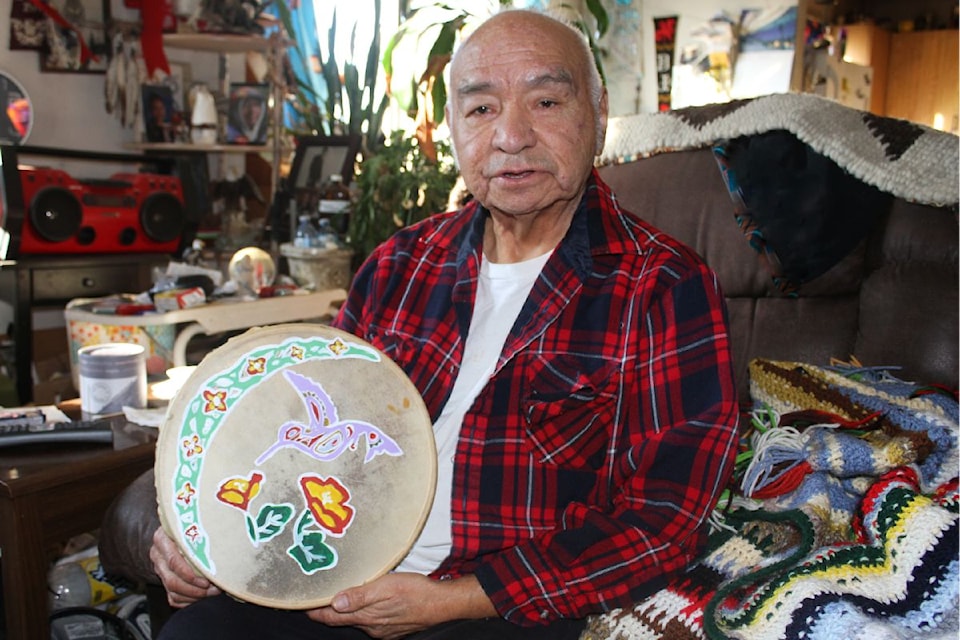 The hand drum has been returned to its owner, Ezra Davis Bill.