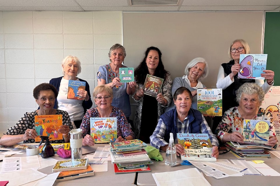 Saanich Peninsula Children’s Book Recycling Society volunteers.