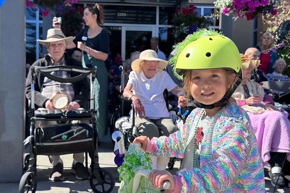Parade of Wheels first stop: Sidney All Care Residence.