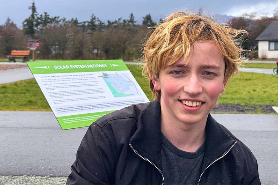 Evan Papps, designer of the YYJ Solar System Pathway.