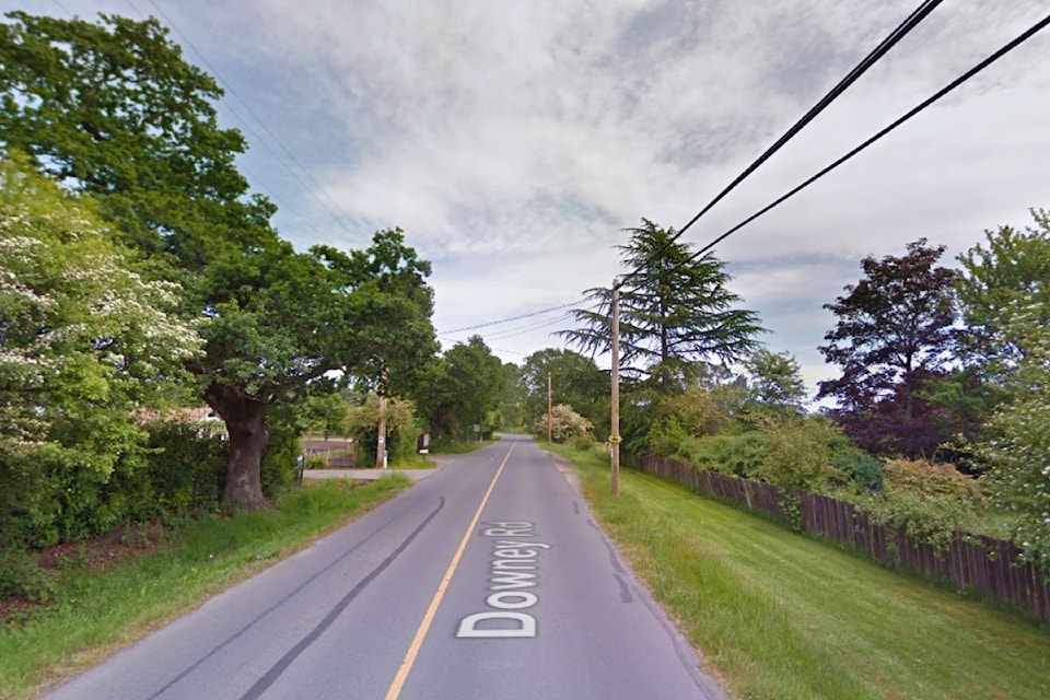 Downey Road in North Saanich is one of the areas that could have traffic calming measures implemented.