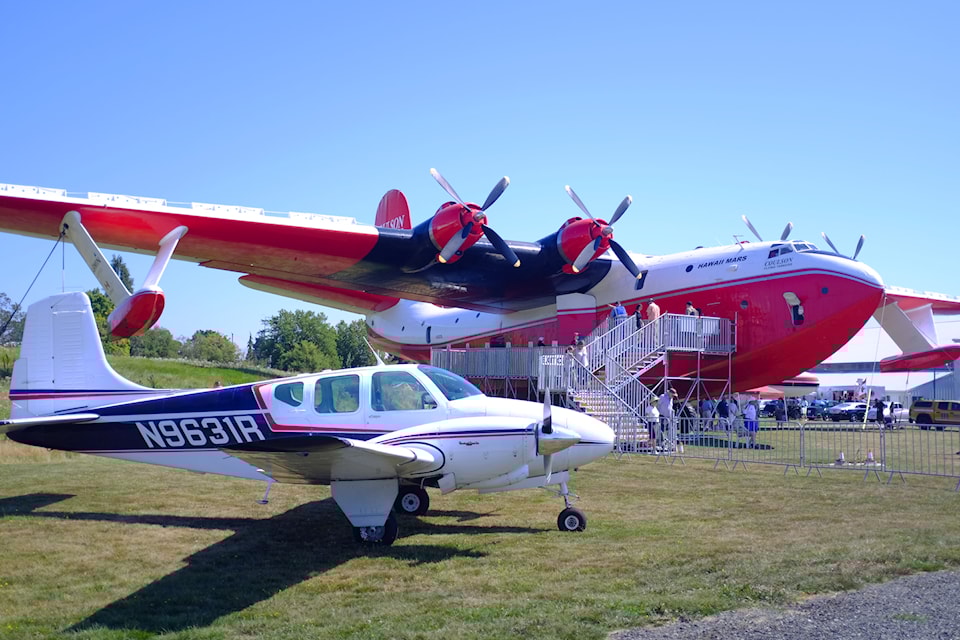 About 5,000 people attended the B.C. Aviation Museum’s open house over the weekend of Aug. 23–24, 2025. (Olivier Laurin/Peninsula News Review)