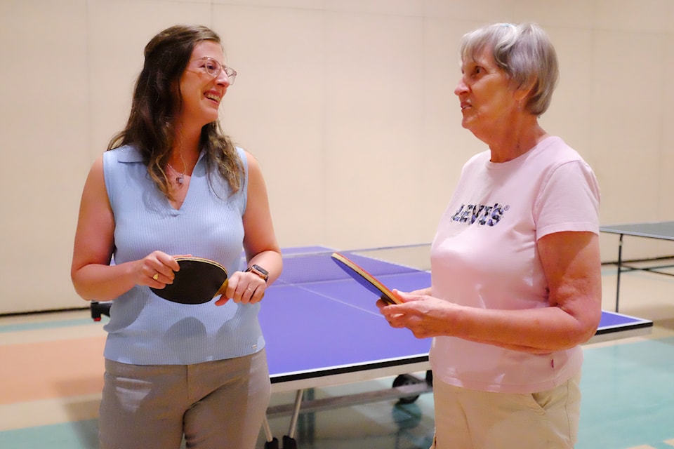 MP Stephanie McLean stopped at Sidney’s SHOAL Centre on Aug. 20 during her two-day Island tour to connect with seniors and hear their concerns.