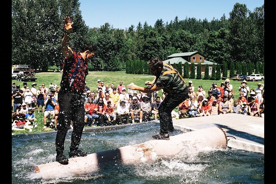 Lumberjacks will show off their skills, which have been passed down through the generations, at the Saanich Fair from Aug. 30 to Sept. 1.