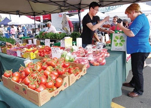 Steven Heywood/News staff
Produce is a mainstay at the Sidney Street Market.