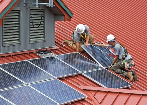 Wayne National Forest Solar Panel Construction