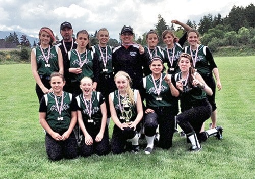 Submitted photo
may28/13-Central Saanich Extreme Fastball U 16 Girls win gold.