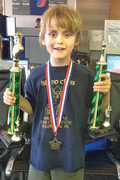 Photo submitted
Rowan James, 6, is a rising star in the world of chess.
