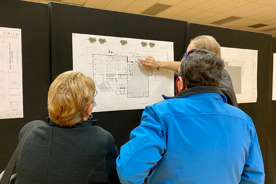 The Royal Canadian Legion Branch 91 in Langford unveiled its renovation plans Saturday afternoon at an open house. (Justin Samanski-Langille/News Staff)