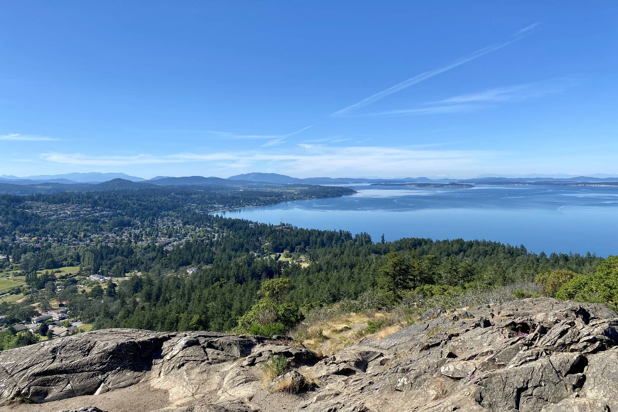 The reward for the hike to the top of Mt. Douglas in Saanich are stunning 360-degree views. Justin Samanski-Langille/Victoria News photo