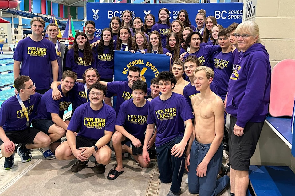 Penticton Secondary's swim team beat out more than 170 schools from across province during the BC School Sports' 2024 Aquatics Provincials in Richmond on Nov. 16.