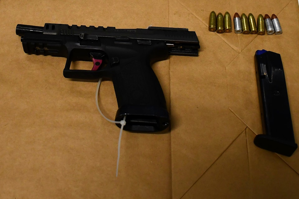 Penticton RCMP seized multiple firearms, suspected drugs and cash during a recent execution of a search warrant. 