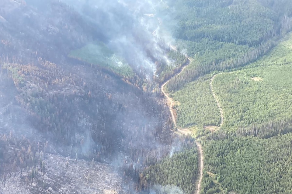 july-19-at-8am-western-flank-of-the-placer-creek-wildfire-looking-south-along-the-western-flank-guard