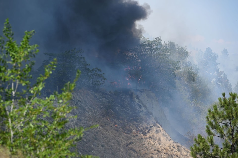 A fire sparked Aug. 6, on West Bench.